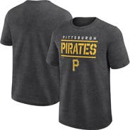 FANATICS Men's Fanatics Heather Charcoal Pittsburgh Pirates Top Notch T-Shirt