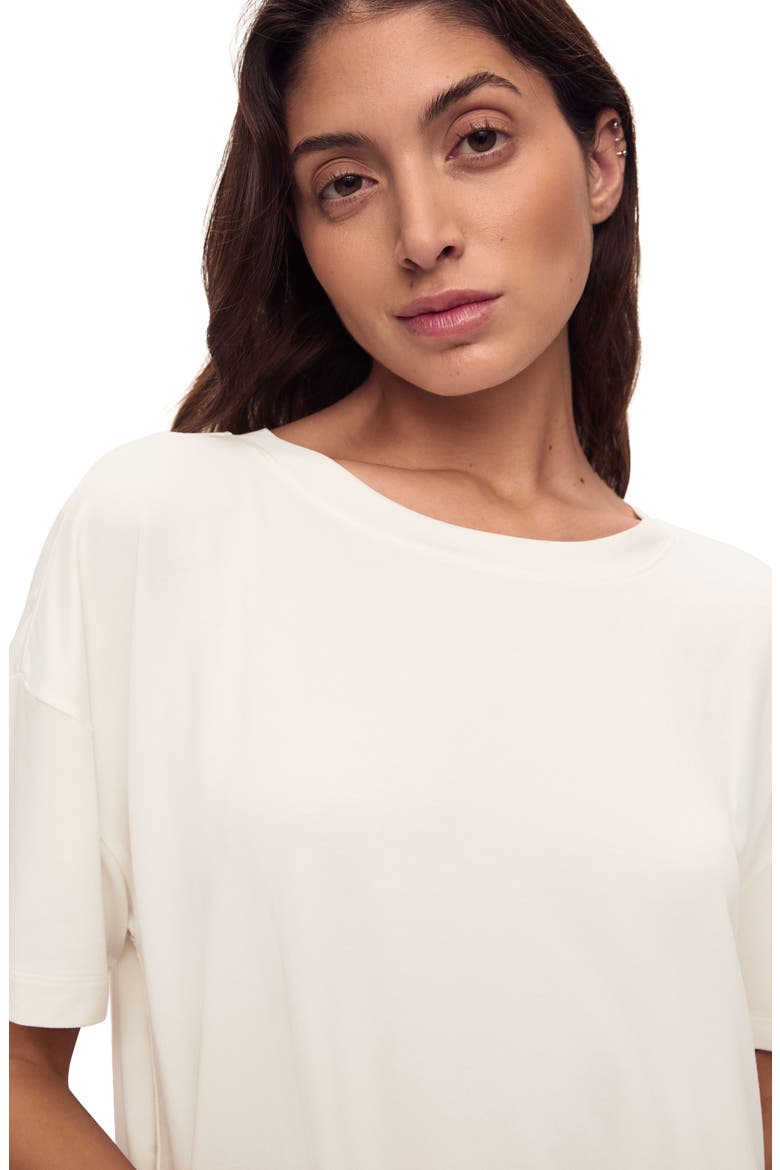 Giselle Stretch Modal Pajama Top, Alternate, color, IVORY