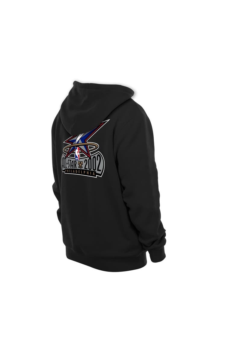 Men's New Era  Black Philadelphia 76ers Front Back Logo Hoodie, Alternate, color, Black