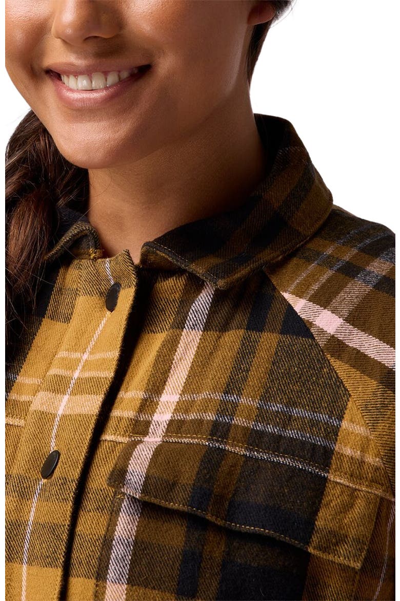 Venture Pile-Fleece Lined Flannel Jacket - Women's, Alternate, color, Bistre Plaid