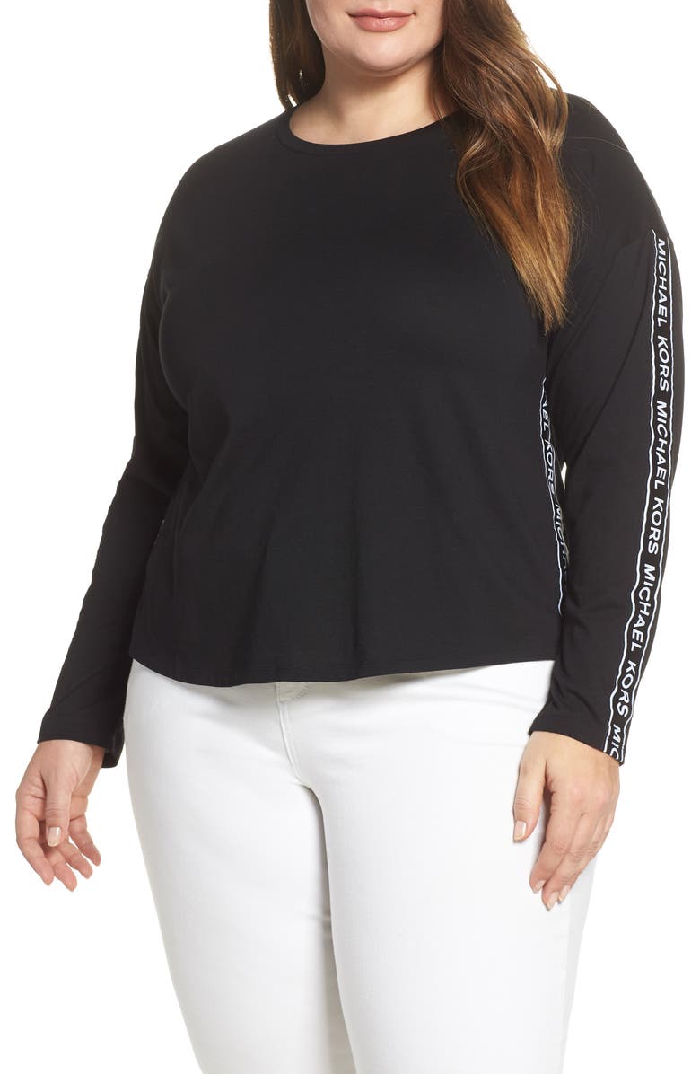 MICHAEL Michael Kors Logo Tape Top, Main, color,