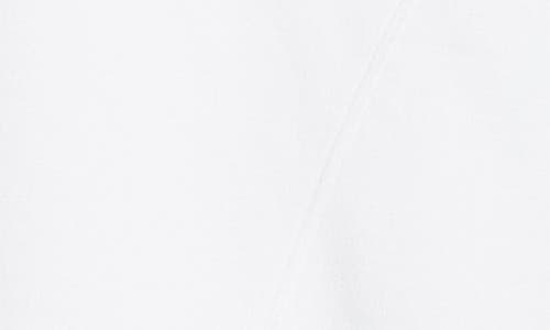 Sporty And Rich Sporty & Rich Eden Crest Quarter-zip Cotton Fleece Sweatshirt In White