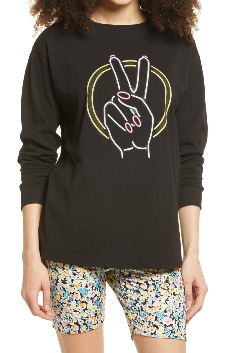 BP. Women's The Time Is Now Graphic Long Sleeve Tee, Main, color,