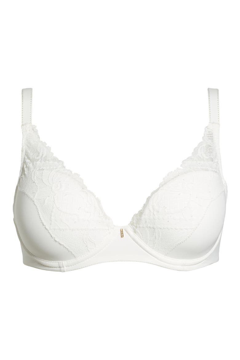 Orangerie Dream Plunge T-Shirt Bra, Alternate, color, MILK-LW