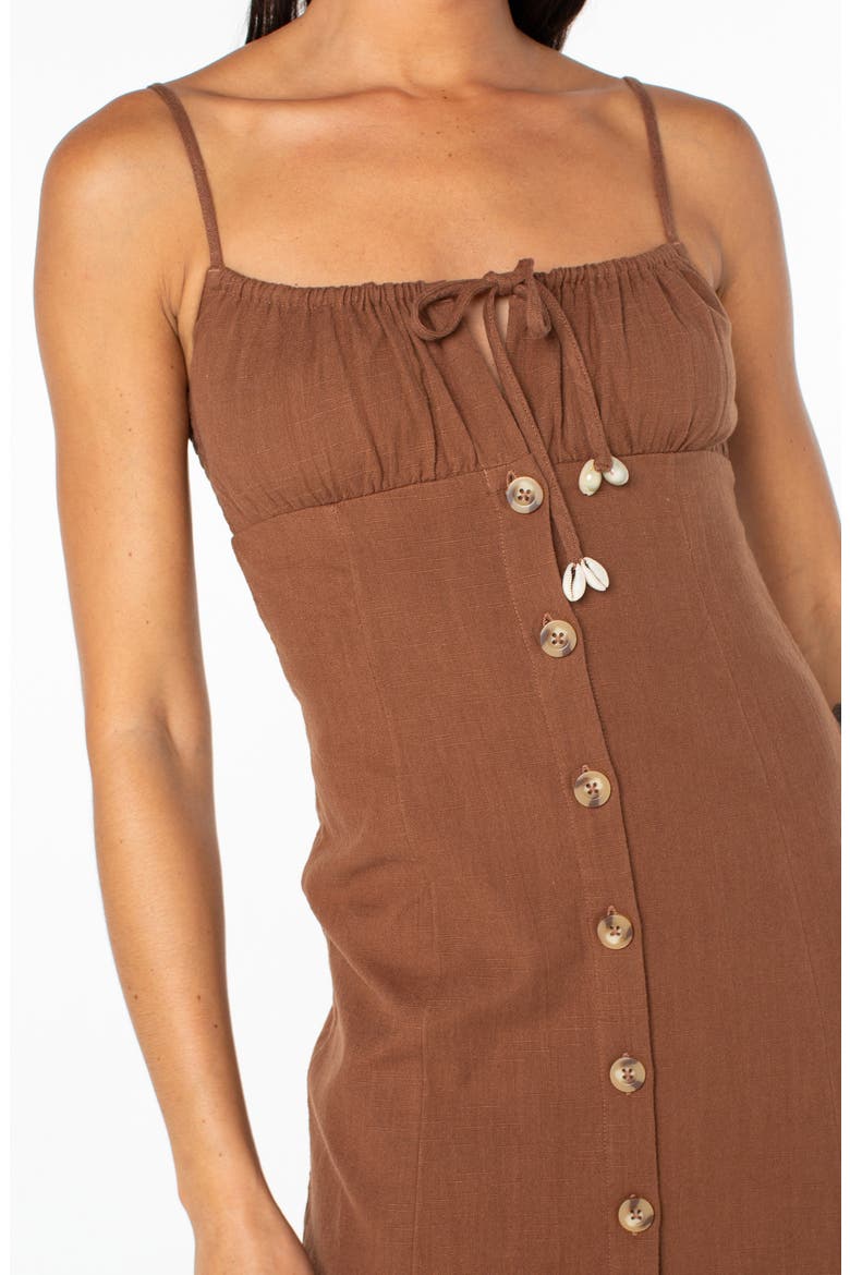 Somewhere Sunny Cotton Minidress, Alternate, color, TIRAMISU