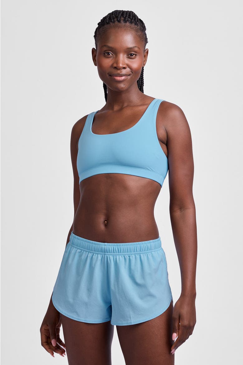 Lizzie Split Short, Alternate, color, Sky Wave