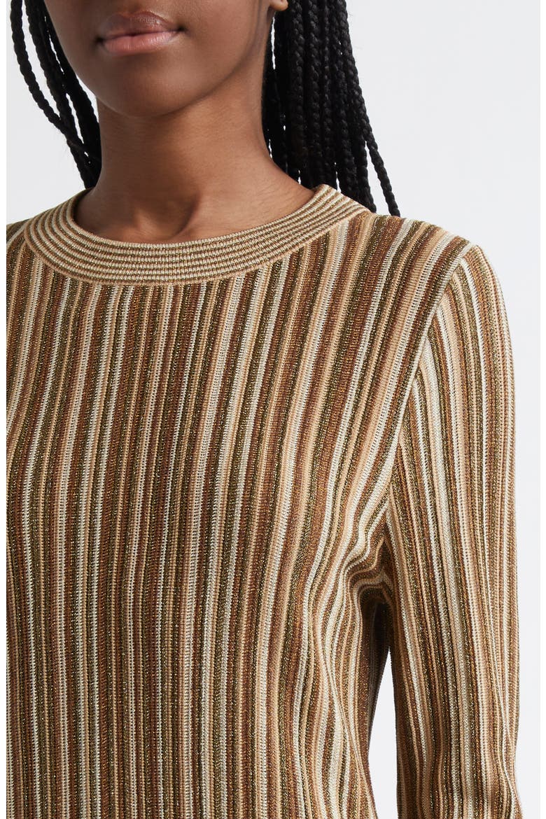 metallic striped sweater dress Lauren Ralph Lauren Women's Petite Striped Metallic Sweater Dress