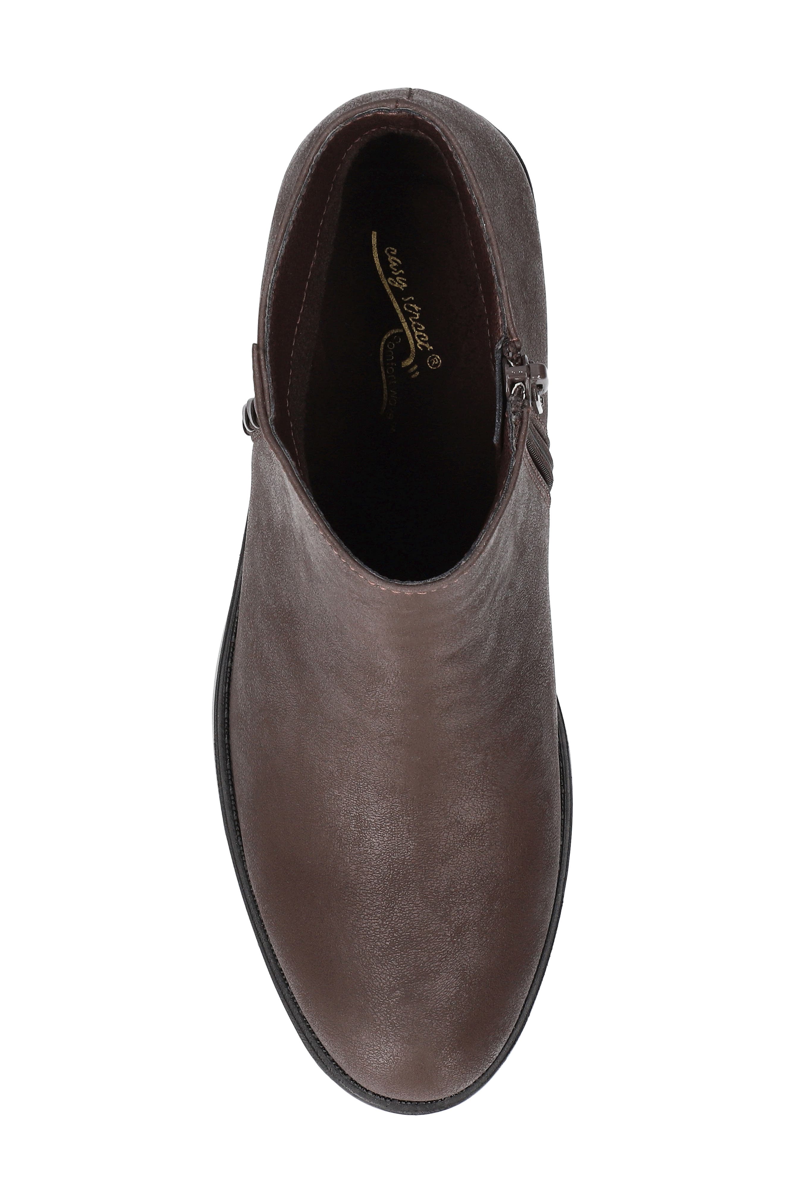 Belmont Faux Leather Bootie, Alternate, color, BROWN MATTE