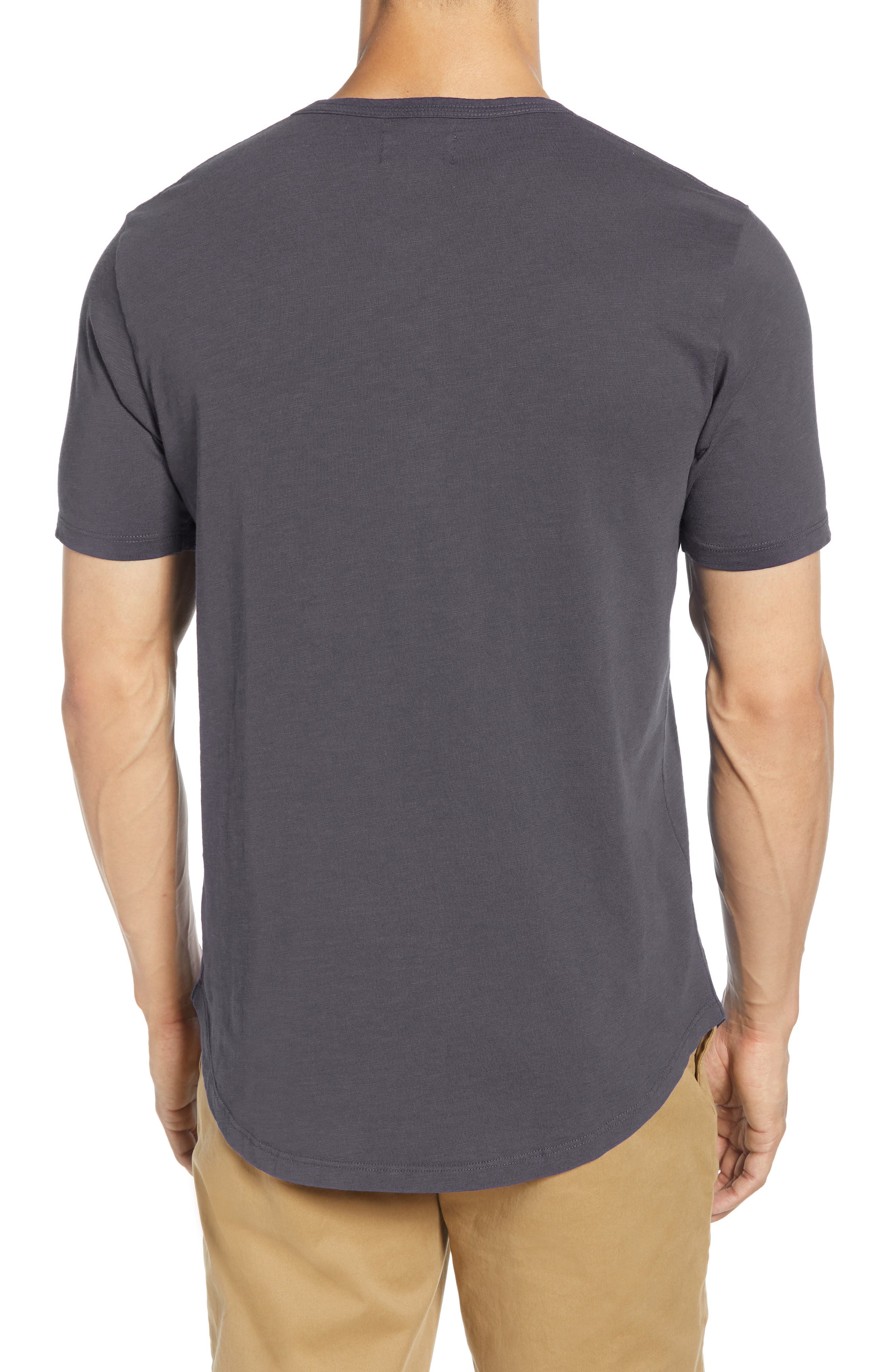 Goodlife Sunfaded Slub Scallop Henley | Nordstrom