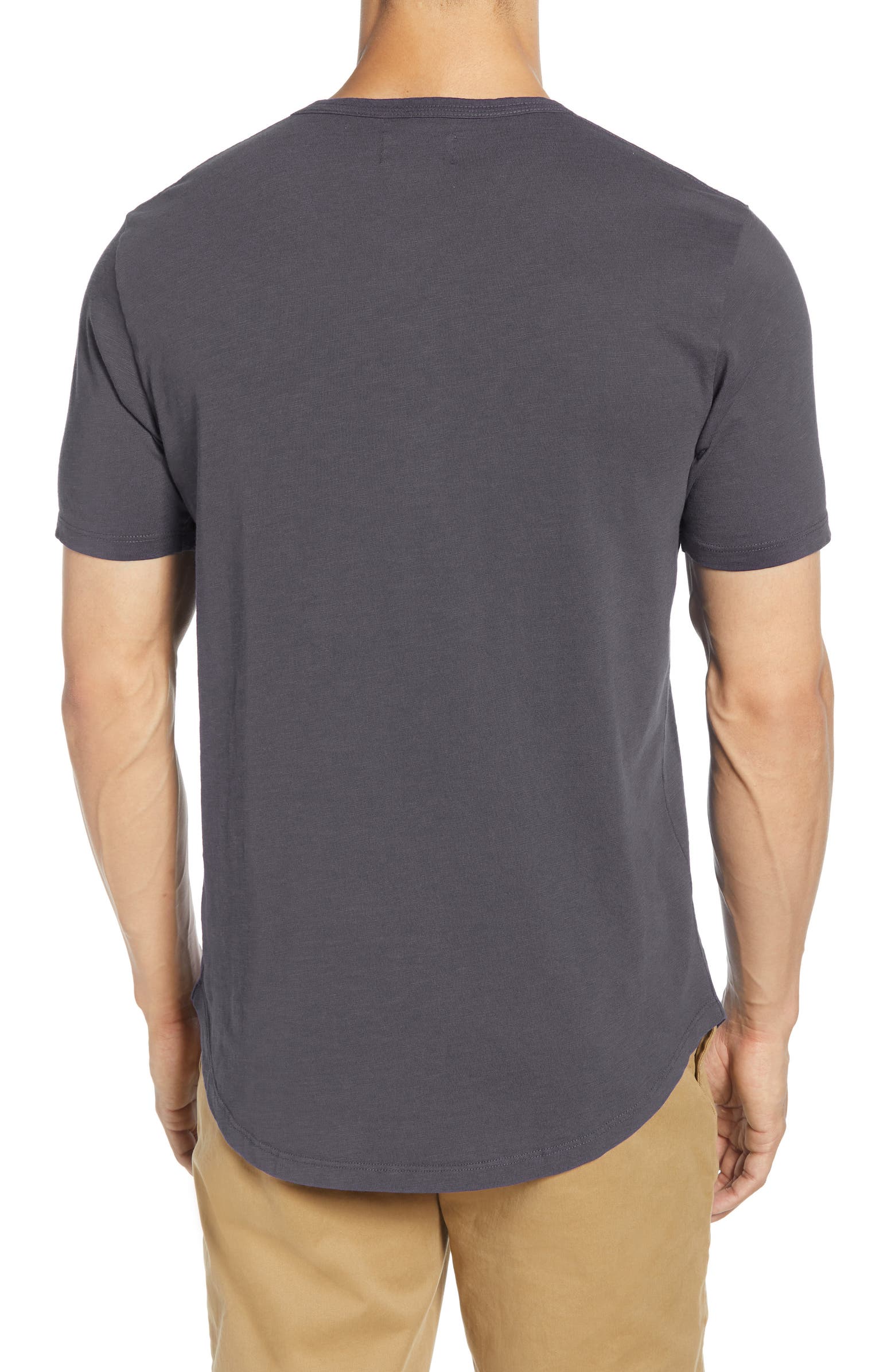 Goodlife Sunfaded Slub Scallop Henley | Nordstrom