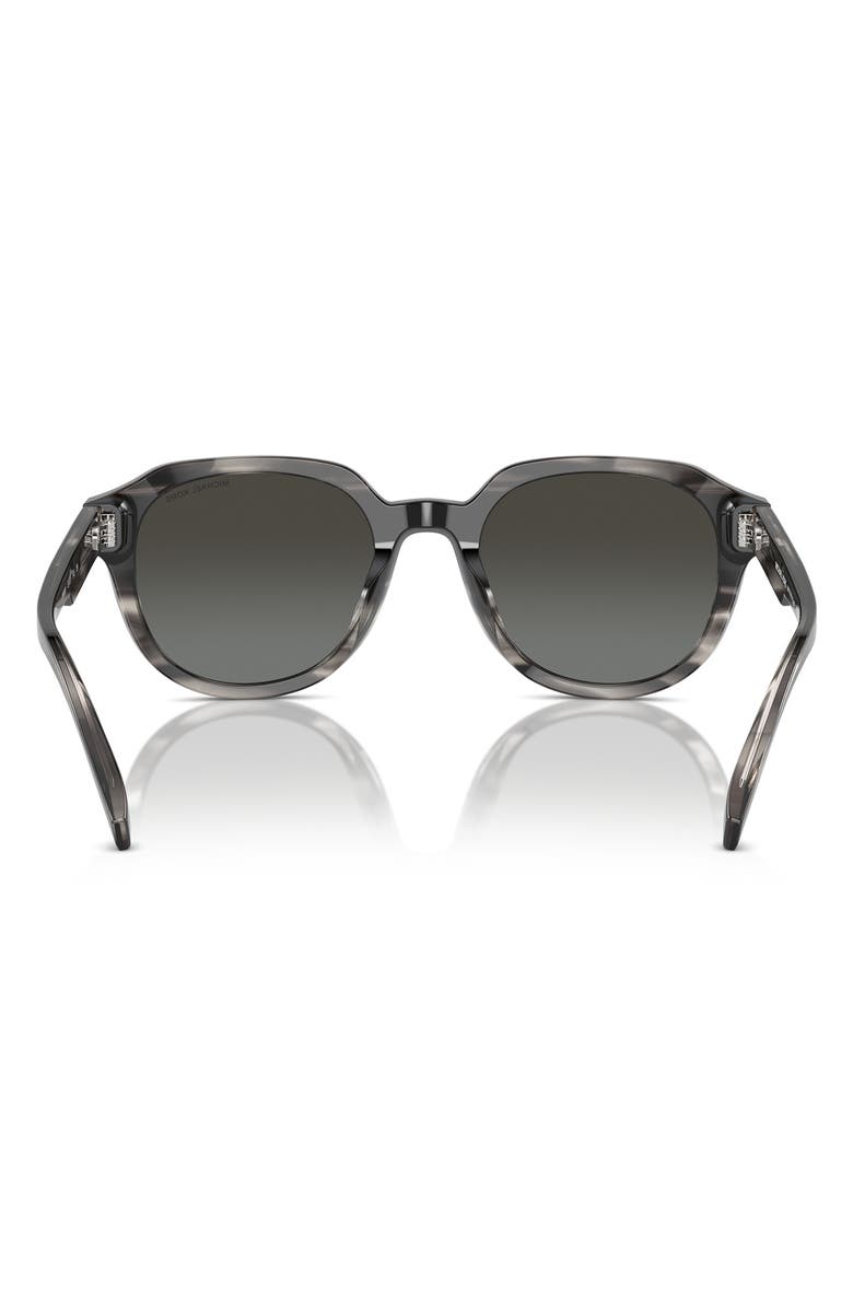 Michael Kors Eger 52mm Mirrored Round Sunglasses, Alternate, color, Grey Mirror