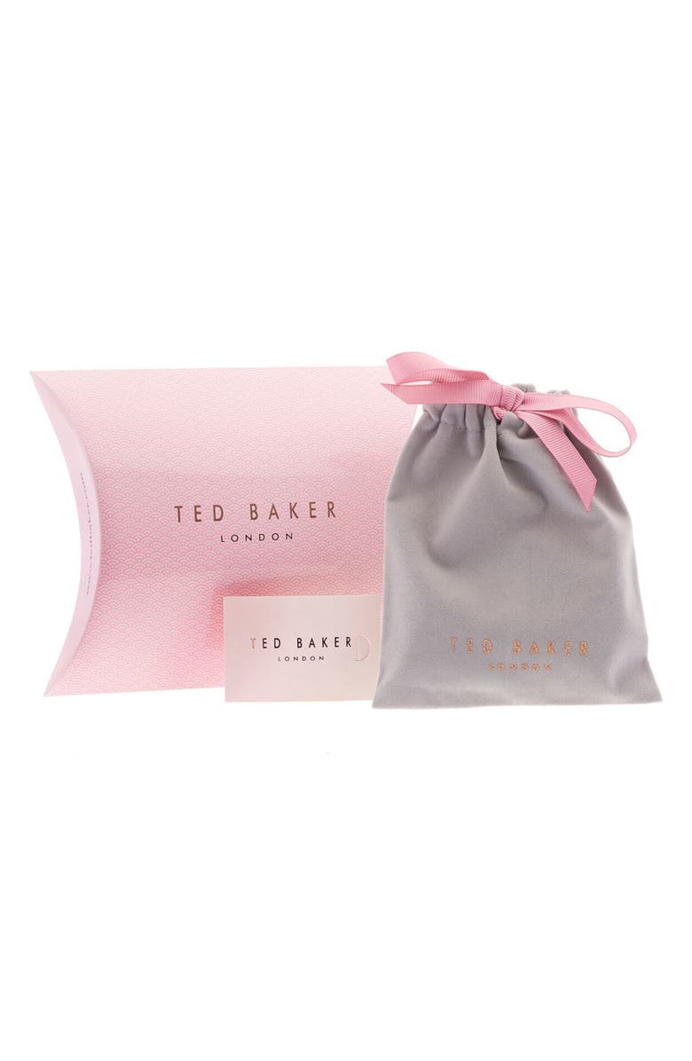 Ted Baker London Harly Heart Stud Earrings, Alternate, color, Gold