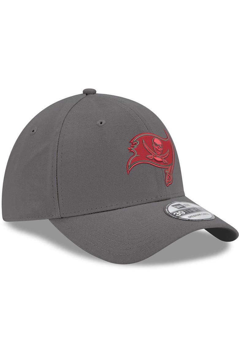 Men's New Era Graphite Tampa Bay Buccaneers Primary Logo Storm 39THIRTY Flex Hat, Alternate, color, Graphite