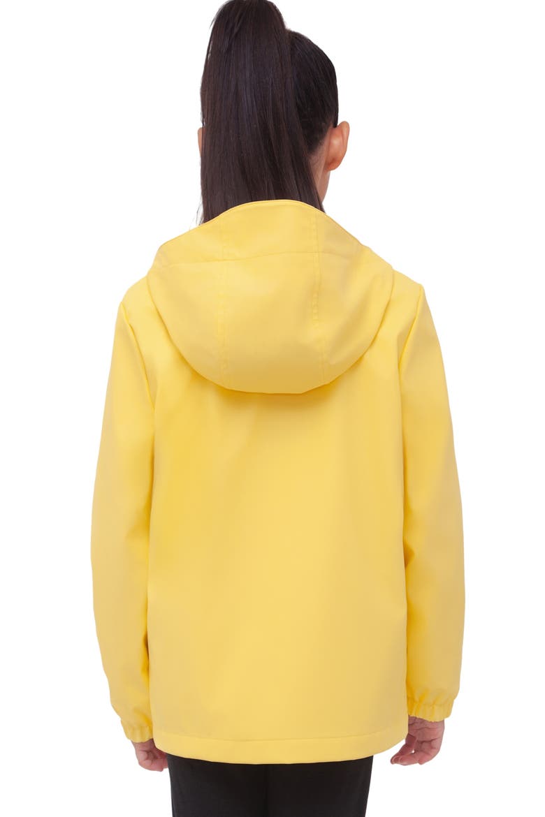 Kids' Waterproof Rain Coat Rubberized Jacket, Alternate, color, Yellow