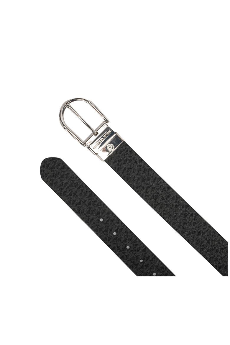 Logo Reversible Belt, Alternate, color, BLACK/ SILVER