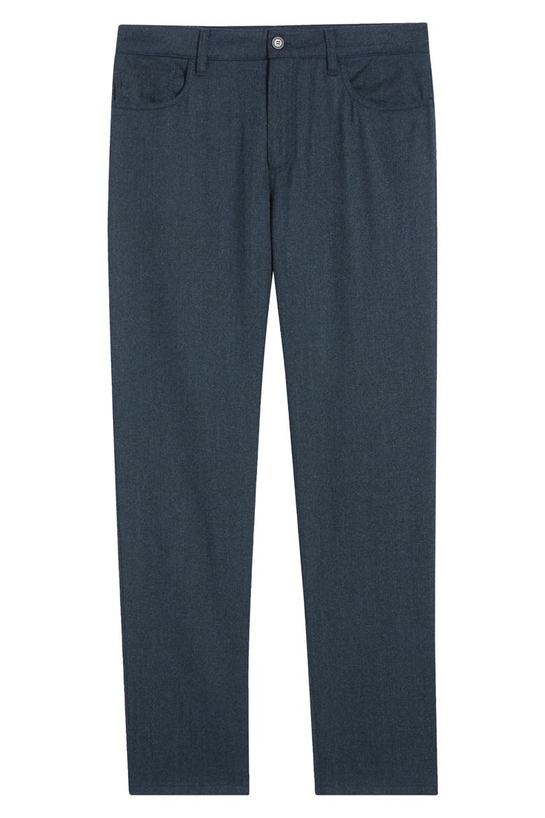 Regular Fit Wool Five Pocket Pants, Main, color, NAVY