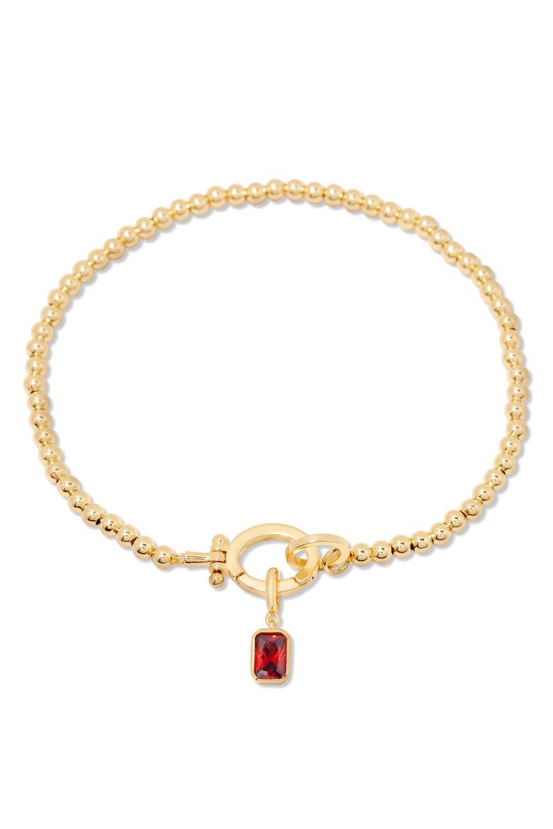 Mackenzie Birthstone Bracelet, Main, color, GOLD - JANUARY