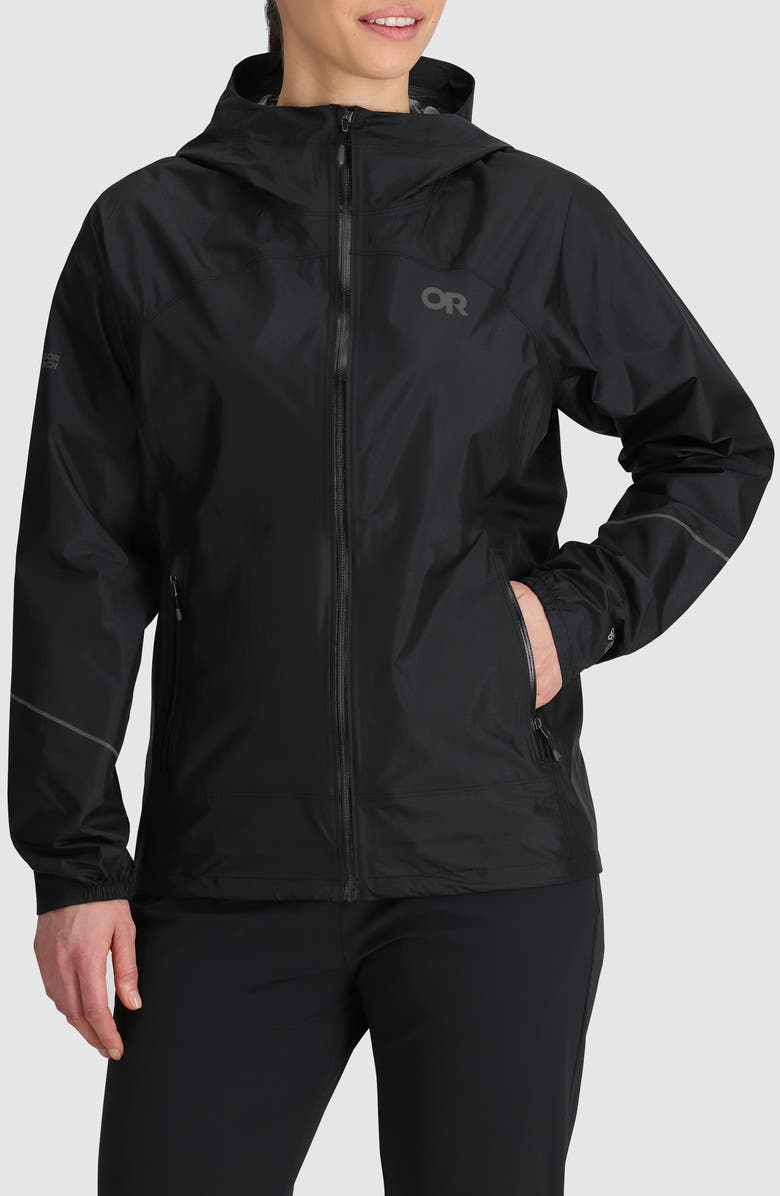 Outdoor Research Helium Rain Ultralight Jacket, Main, color, Black