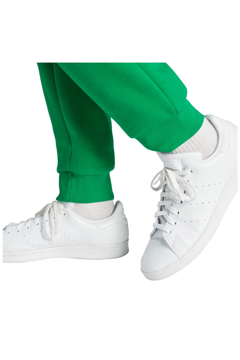 Trefoil Slim Fit Cotton Blend Sweatpants, Alternate, color, GREEN