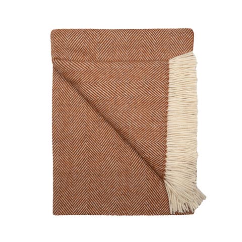 Southampton Home Merino Wool Herringbone Throw