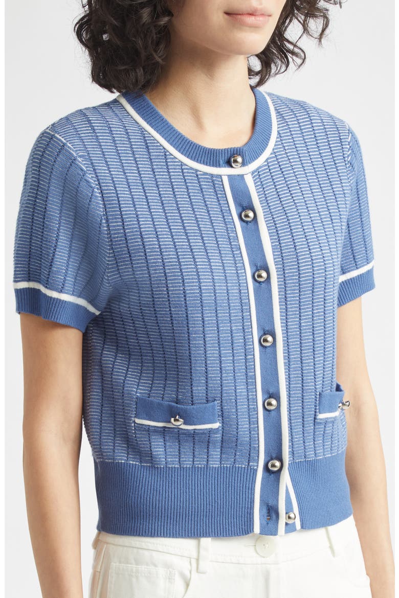Patra Short Sleeve Cardigan, Alternate, color, OCEAN OPTIC MULTI