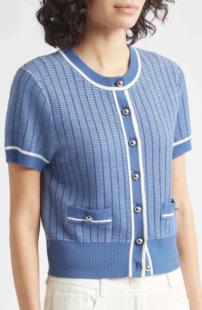 Toccin Patra Short Sleeve Cardigan, Alternate, color,