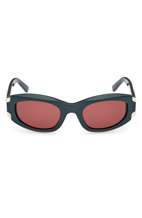 53mm Oval Sunglasses