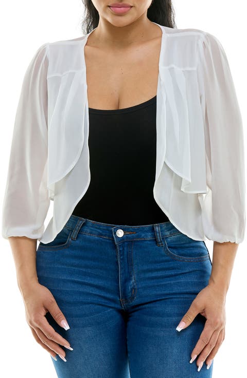 Tiered Chiffon Shrug