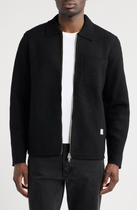 Hannes Wool Blend Zip Shirt Jacket