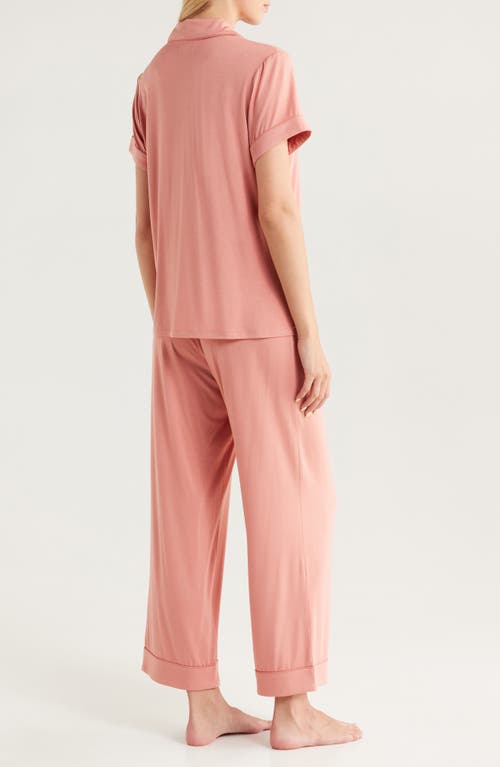 Nordstrom Moonlight Eco Crop Pajamas In Orange