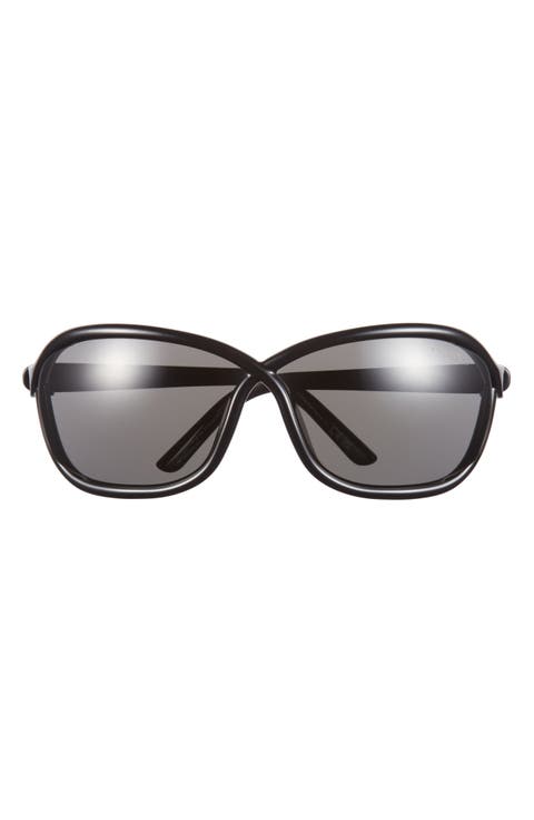 68mm Gradient Square Sunglasses