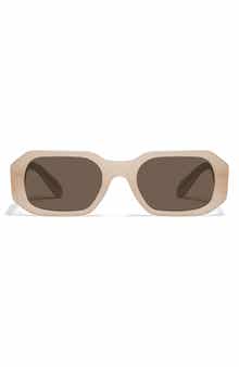 QUAY Hyped Up 53mm Gradient Square Sunglasses