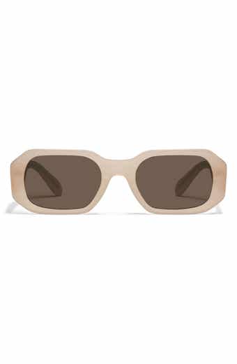 QUAY Hyped Up 53mm Gradient Square Sunglasses