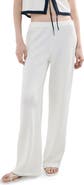 MANGO Nati Textured Straight Leg Pants