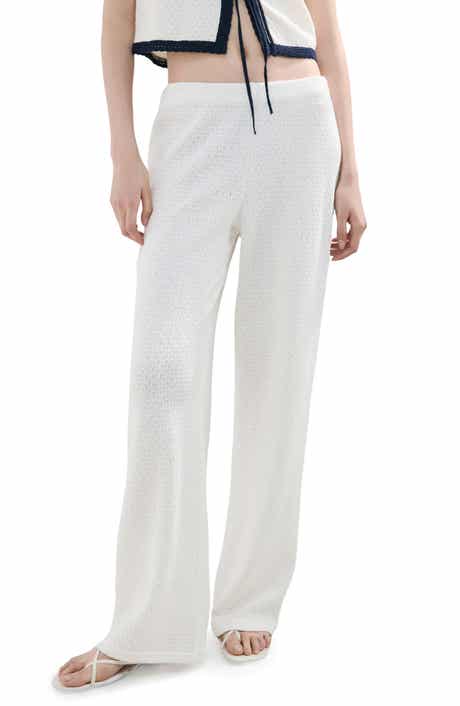 Nati Textured Straight Leg Pants