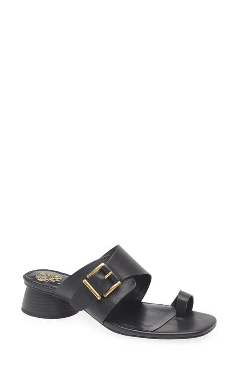 Lenqua Toe Loop Block Heel Sandal (Women)