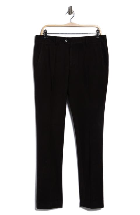 Slim Fit Flat Front Dress Pants
