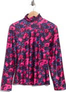 AREA STARS Lee Mock Neck Jersey Top