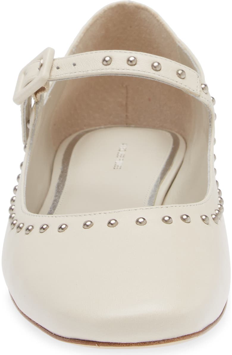 Avec Les Filles Adelle Studded Mary Jane Flat, Alternate, color, Ivory