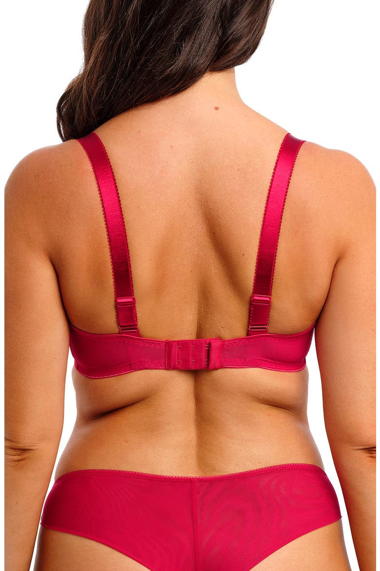 Portia Underwire Balconette Bra, Alternate, color, RED