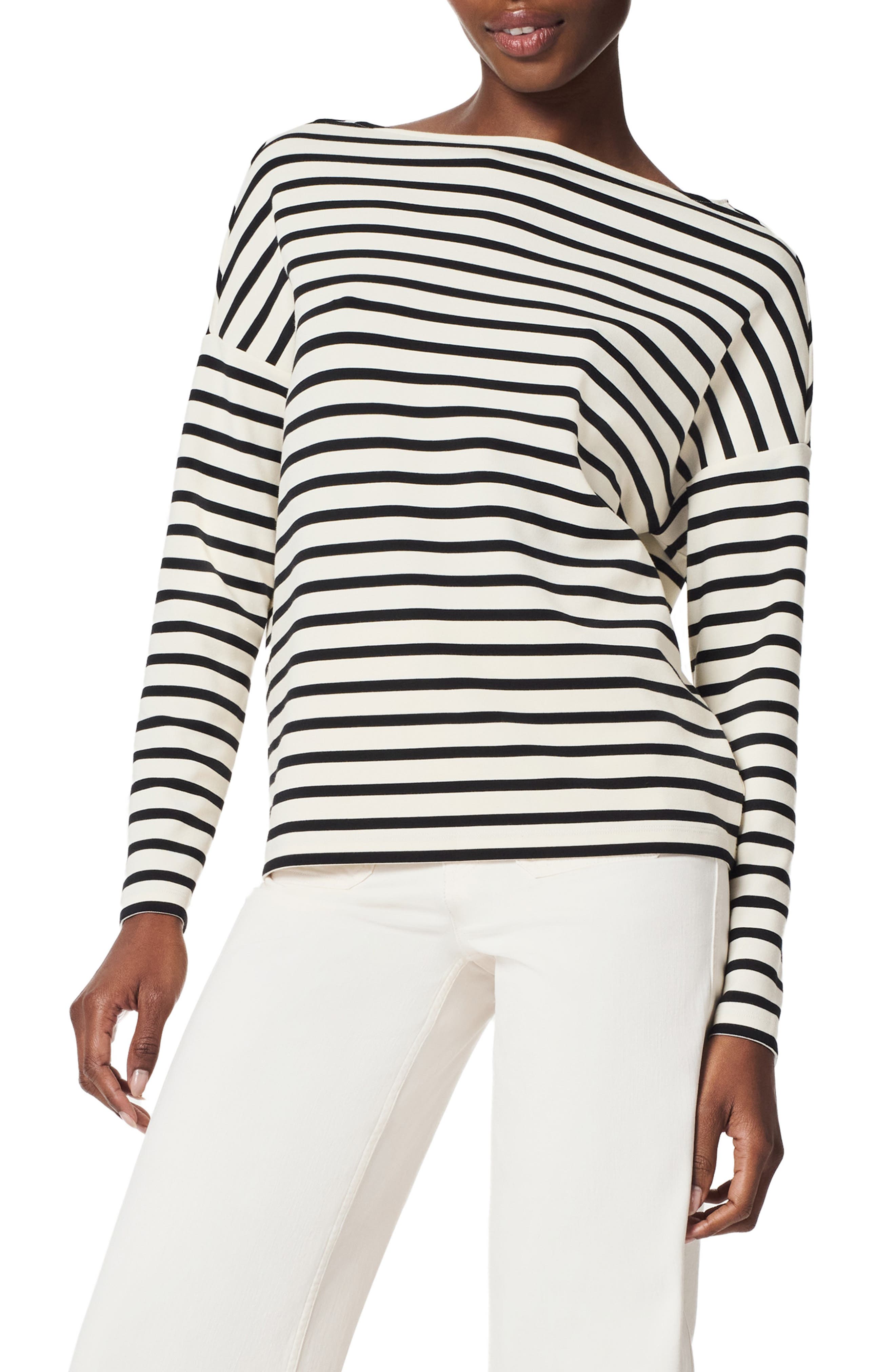 AirEssentials Stripe Boatneck Top