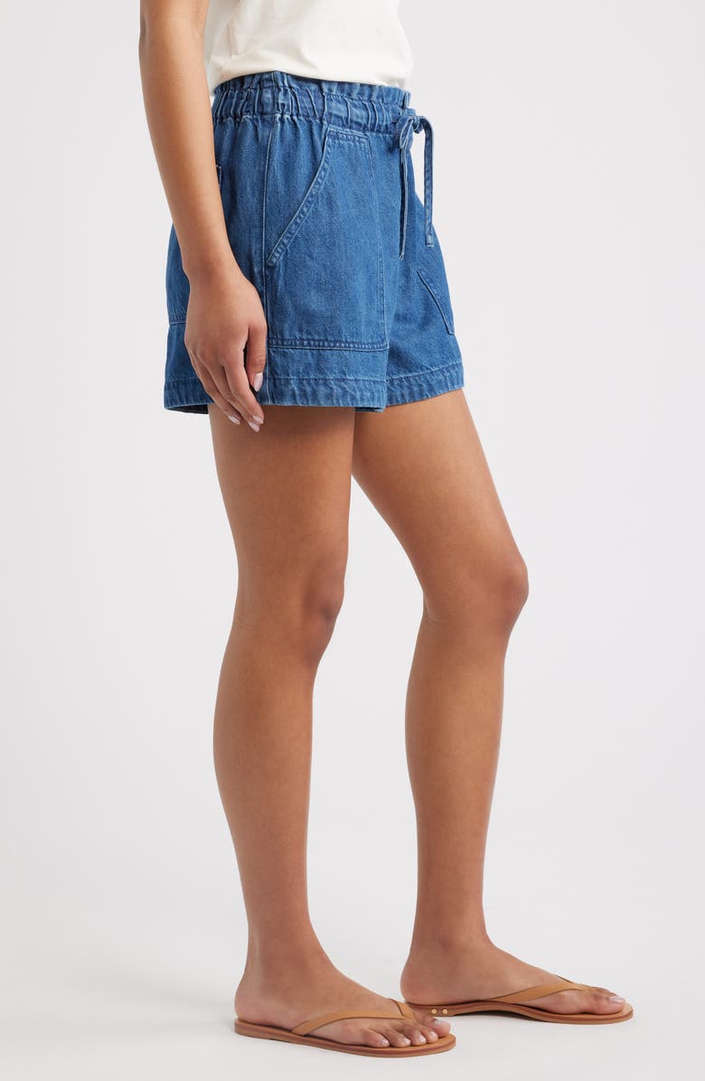 Madewell Utility Shorts, Alternate, color, Marina Blue