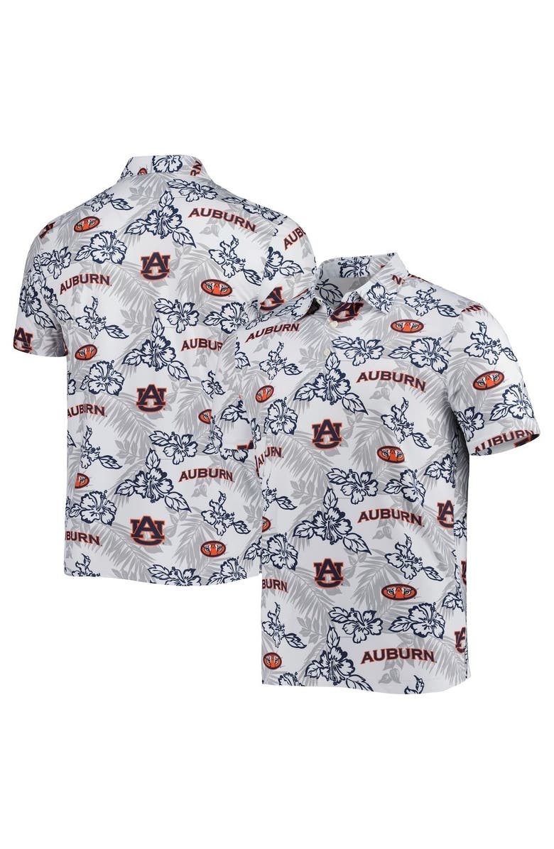 Reyn Spooner Men's Reyn Spooner White Auburn Tigers Performance Polo, Main, color, White
