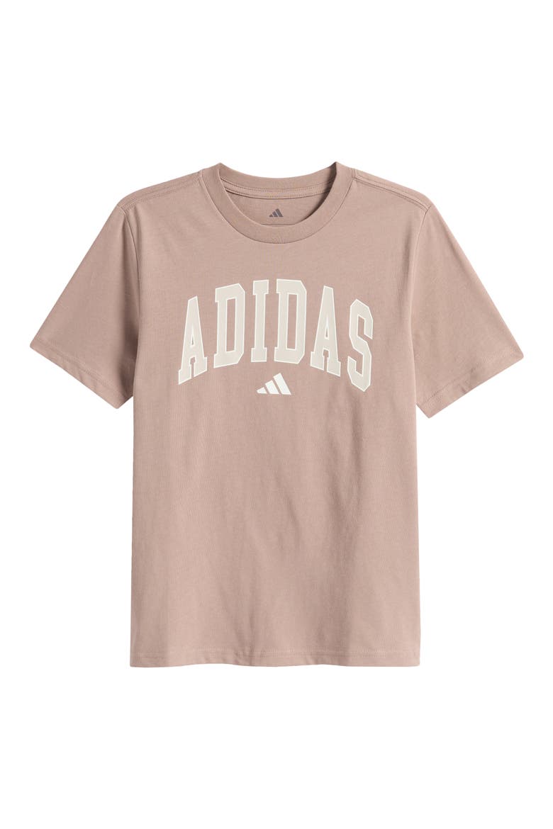 Kids' Varsity Logo Graphic T-Shirt, Main, color, BROWN
