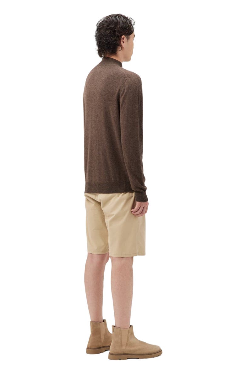 GOBI Mongolian Cashmere Essential Full-Zip Cashmere Cardigan, Alternate, color, Cocoa