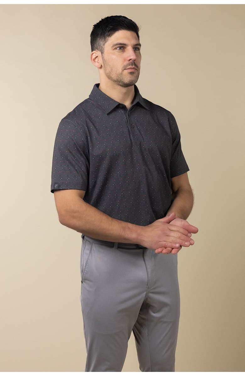 ASHWORTH GOLF Port Polo, Alternate, color, Asphalt