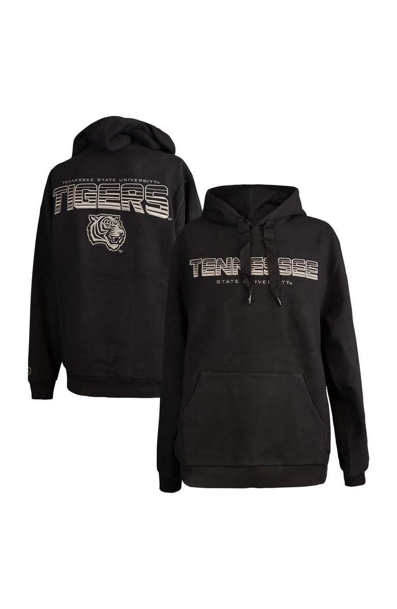 FISLL Men's FISLL Black Tennessee State Tigers Puff Print Sliced Pullover Hoodie, Main, color, Black