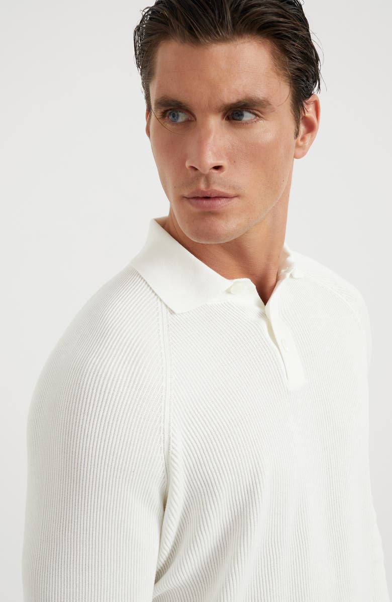 Brunello Cucinelli Polo-style sweater, Alternate, color, 