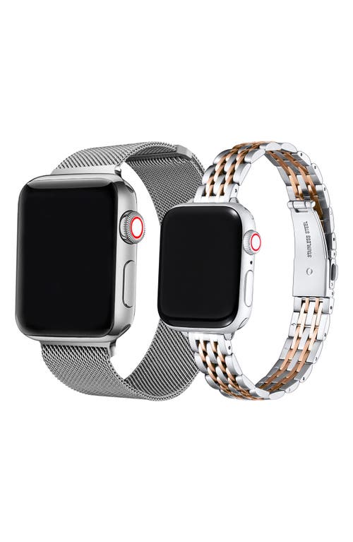The Posh Tech Assorted 2-pack 38mm Apple Watch® Watchbands In Gold