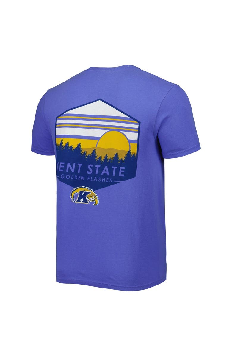 IMAGE ONE Men's Blue Kent State Golden Flashes Landscape Shield T-Shirt, Alternate, color, 